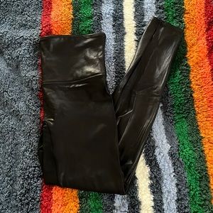 Leather Spanx leggings